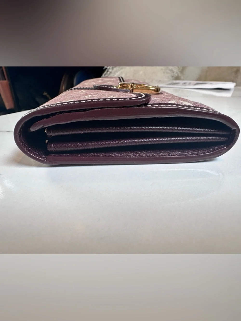Louis Vuitton Sepia Monogram Idylle Canvas & Leather Sarah Wallet
